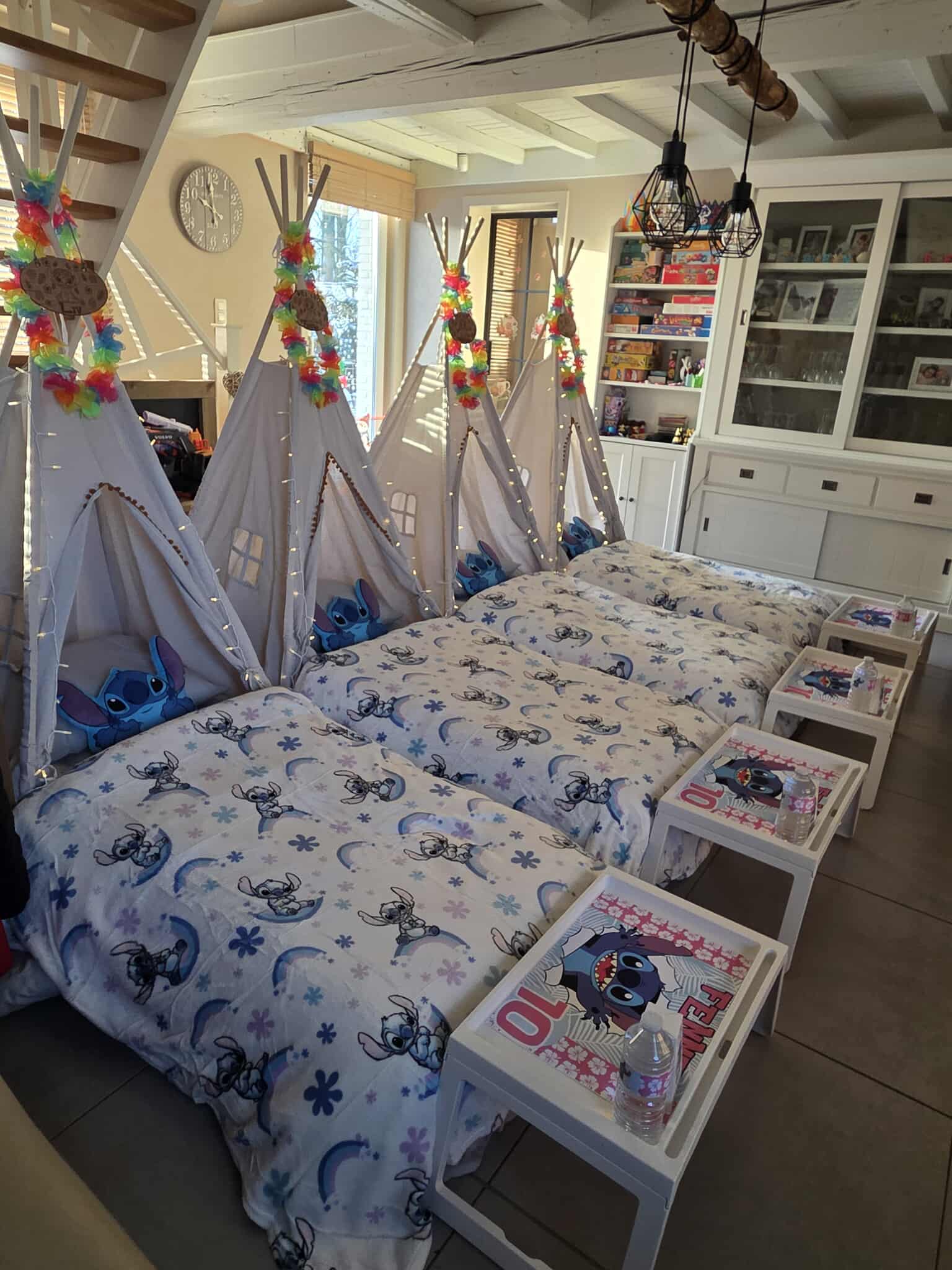 Tipis avec décoration féérique